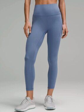 Lululemon Wunder Train HR Tight 25” Oasis Blue Pockets NWT Size 2